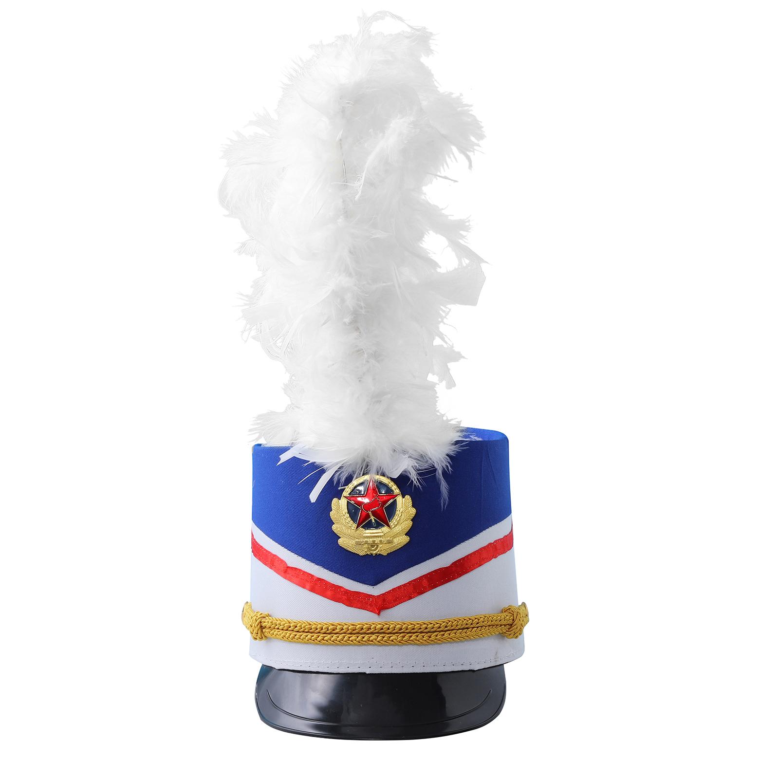 

Солдатський капелюх-барабанний капелюх-солдатський капелюх-капелюх для маршового оркестру-аксесуари для костюма іграшкового солдатика-капелюхи для вечірки на Хелловін