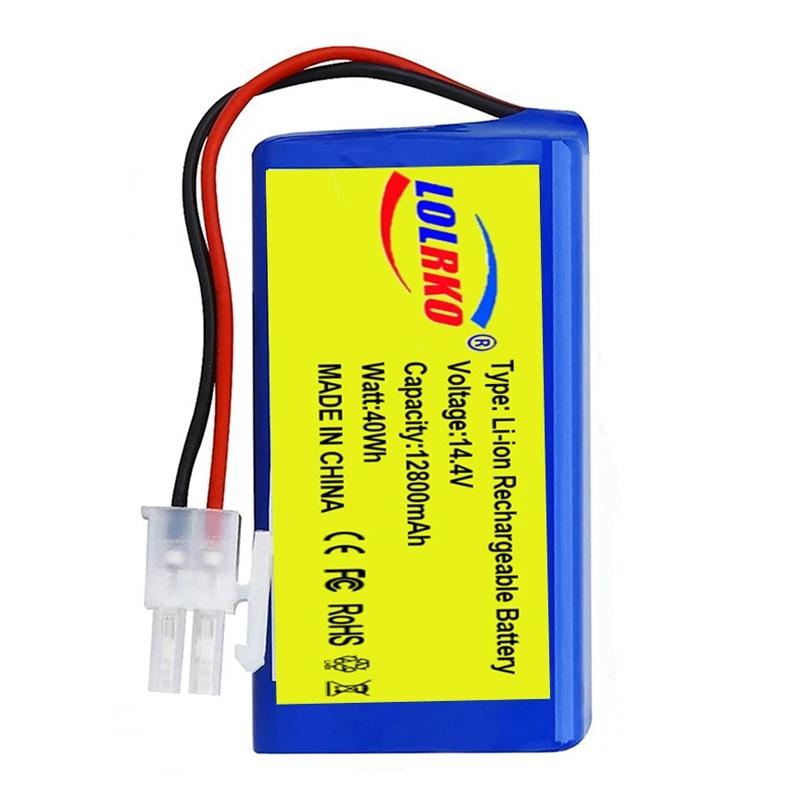 14 .8v 12800mah 14 .4v 9800mah Lithium Battery for Ilife A4 A4s V7 A6 V7s Plus Robot Vacuum Cleaner Ilife 4s1p Real Capacity