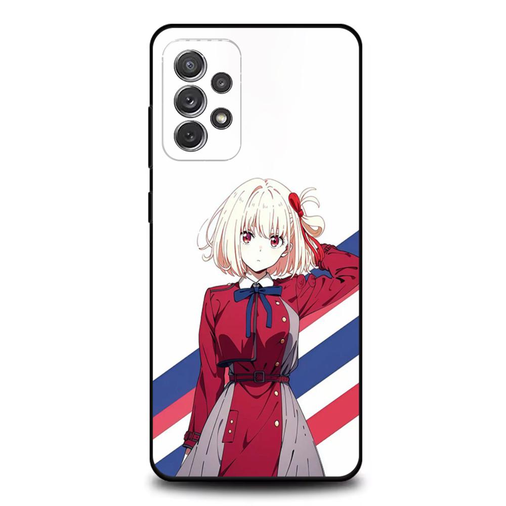 Lycoris Recoil Chisato Nishikig Phone Case For Samsung S25,S24,S21,S22,S23,S30,Ultra,S20,Plus,Fe,Lite,Note,10,9,5G Black Cover