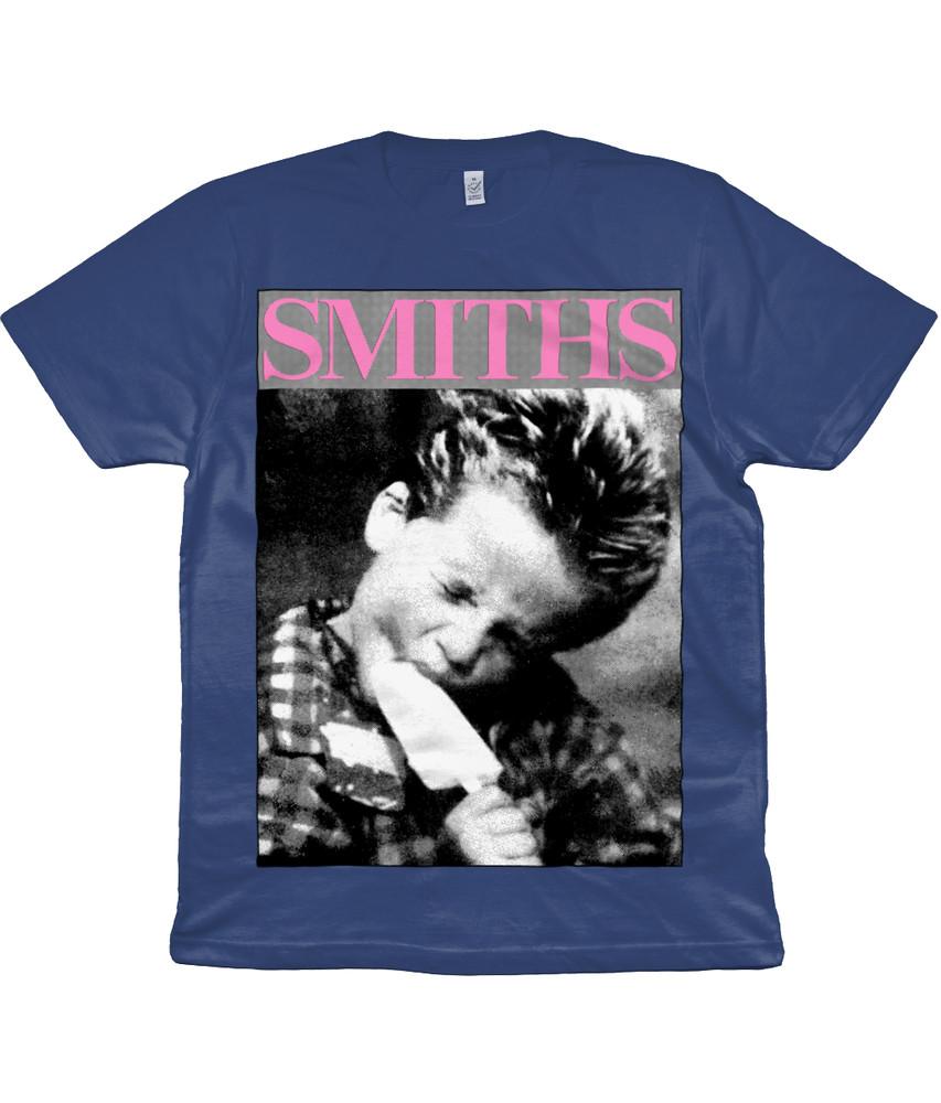 

THE SMITHS - Boy With Lolly - 1986 -Pink and Black -Denim Blue - Organic T-shirt L