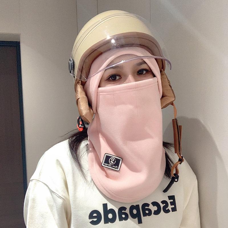 Autumn and Winter Fluffy and Thickened To Keep Warm and Windproof Neck Protective Cap