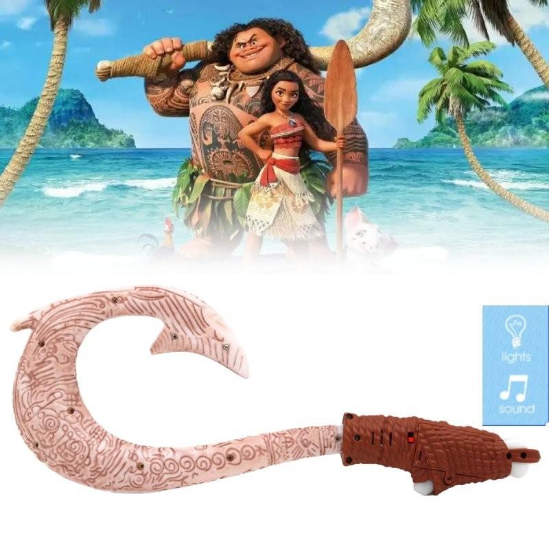 Moana Fish Maui Hook Sound Lighting Weapon Children Toy Gift Prop Performance