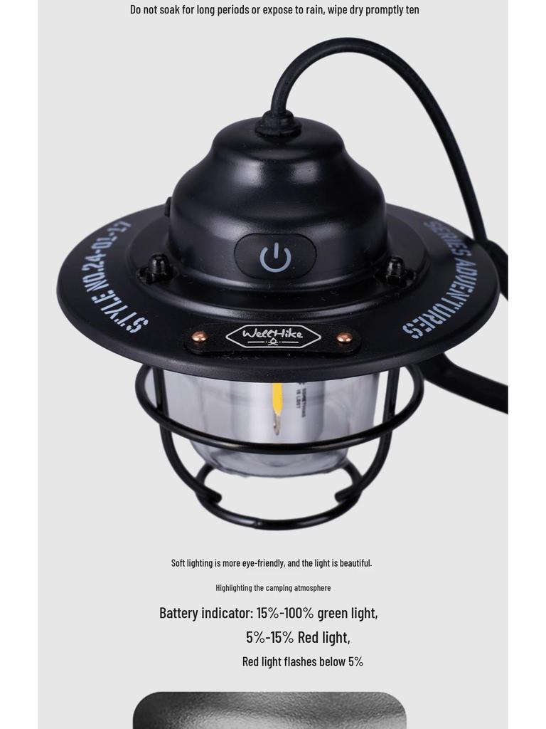 Mini Pinecone Retro Lantern: Ultra-Long Battery Life for Outdoor Camping & Handheld Ambiance Lighting
