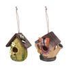 Wild Bird Nest Craft Decors Hanging Bird House For Outdoor Garden Yard Patios Decoration Weather Proof Bird Shelter