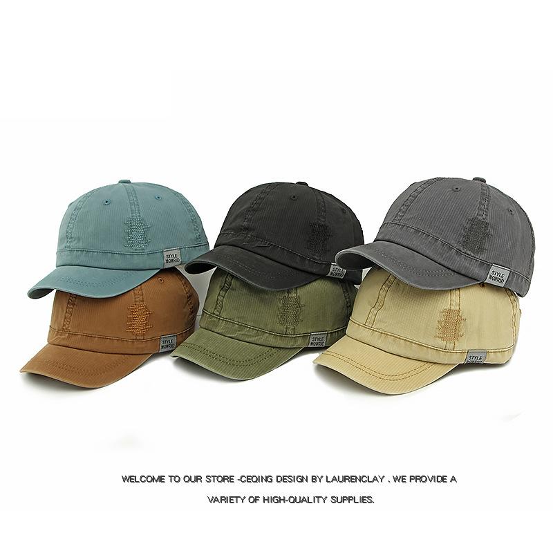 Short Brim Cap Men's Sunscreen Cap Women Baseball Cap