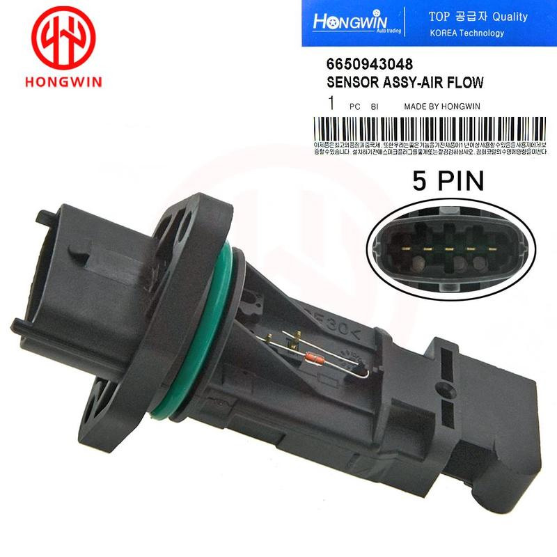 Genuine NO: 6650943048 New Mass Air Flow MAF Sensor Meter For Ssangyong Actyon Kyron Rexton Rodius Stavic 0280218130,0280218131