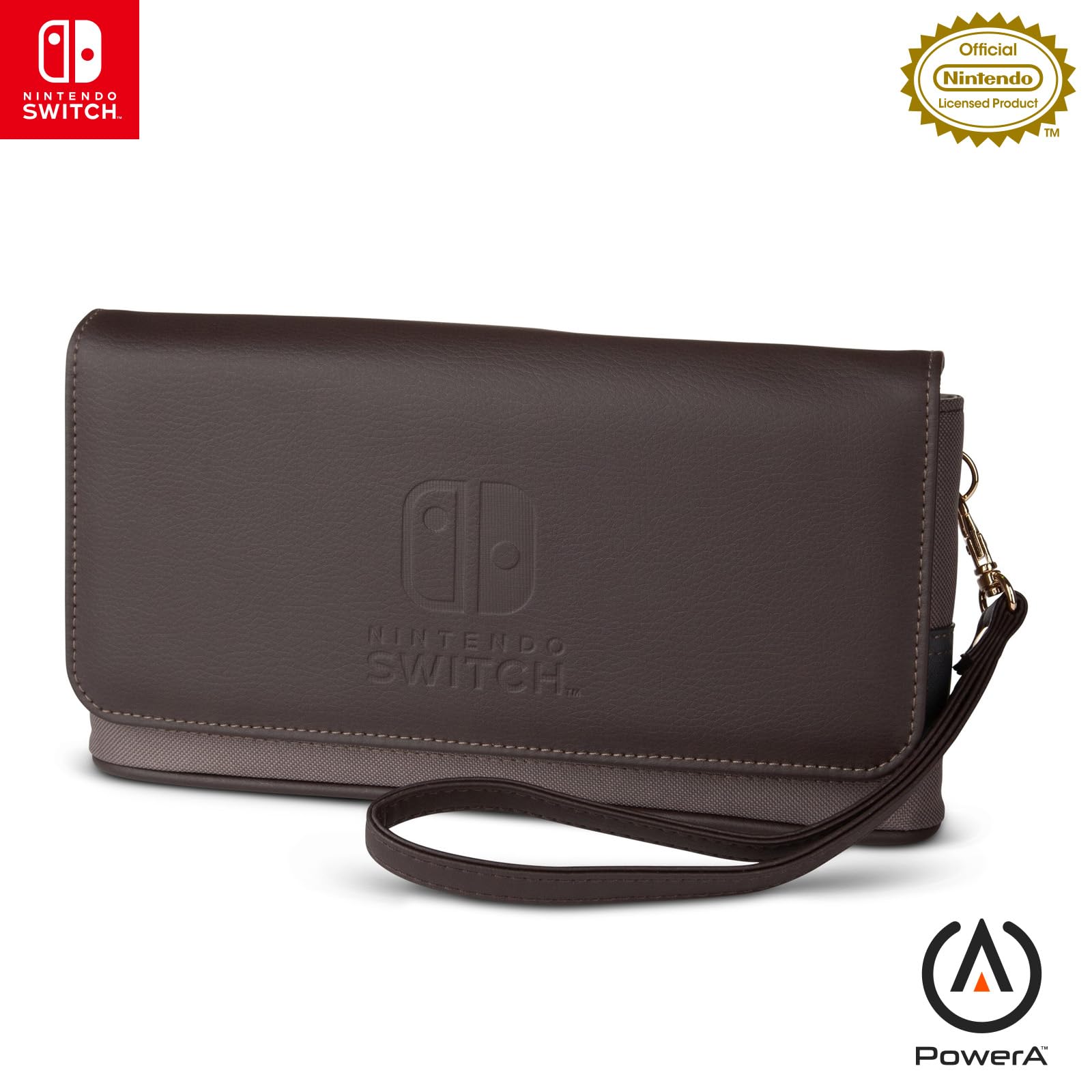 

Licensed PowerA Clutch Bag for Nintendo Switch [Nintendo Product] [2-Year Warranty] 1516650JP-01 коричневий