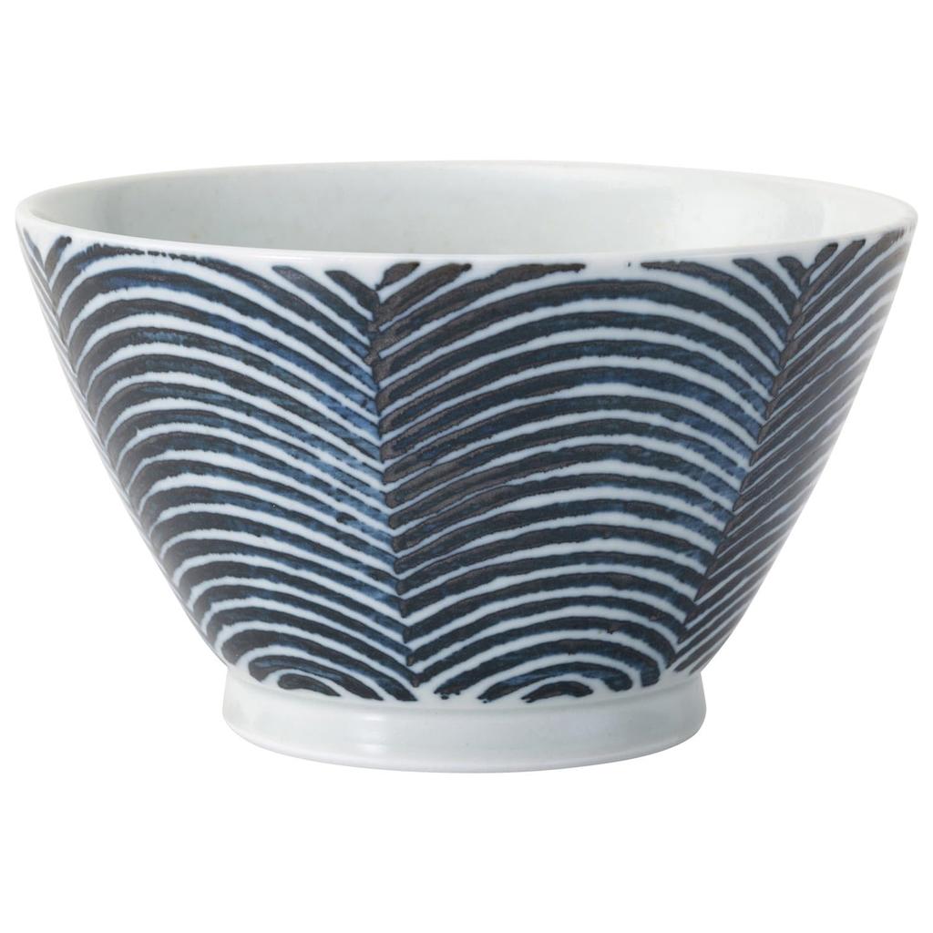 Hasami ware bowl plate capacity 800ml arch blue microwave safe dishwasher safe 25305 approx.