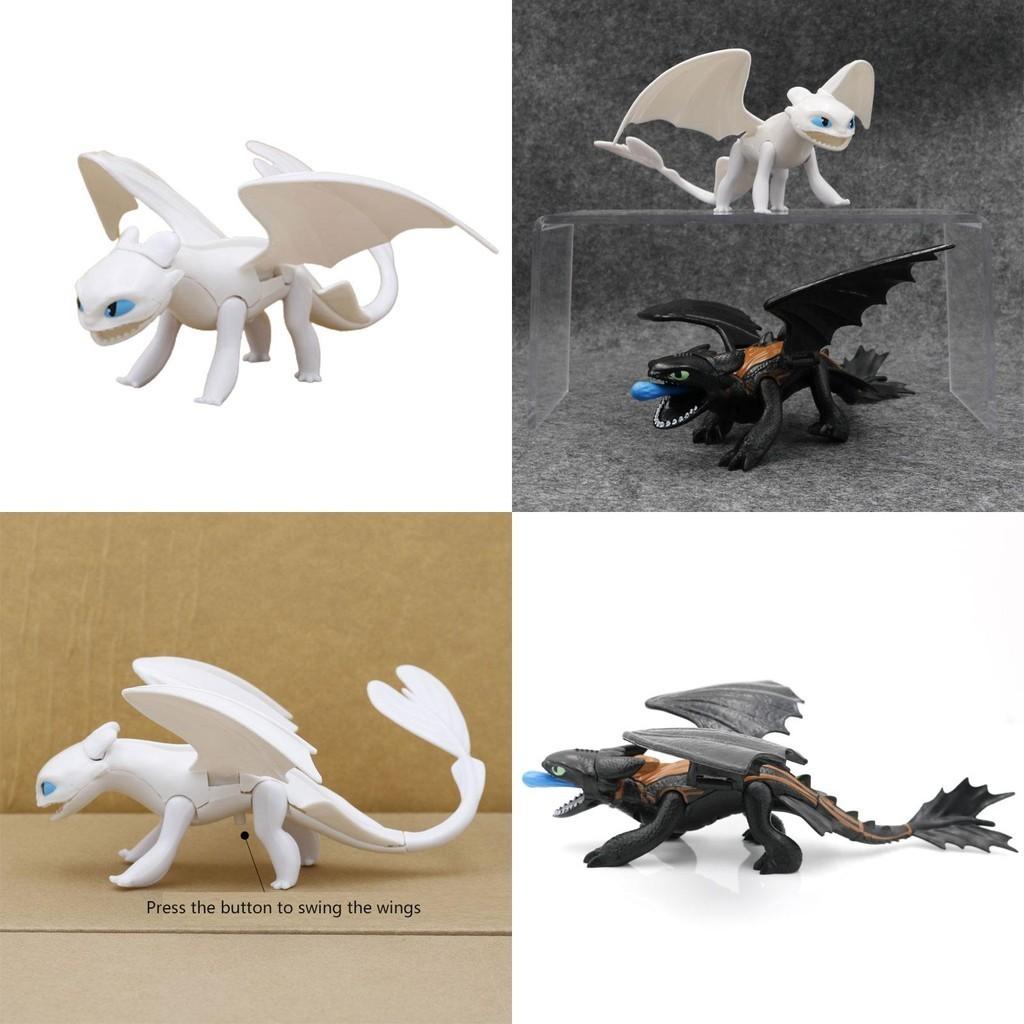 Dragon Trainer Night Fury And Light Fury Action Figures