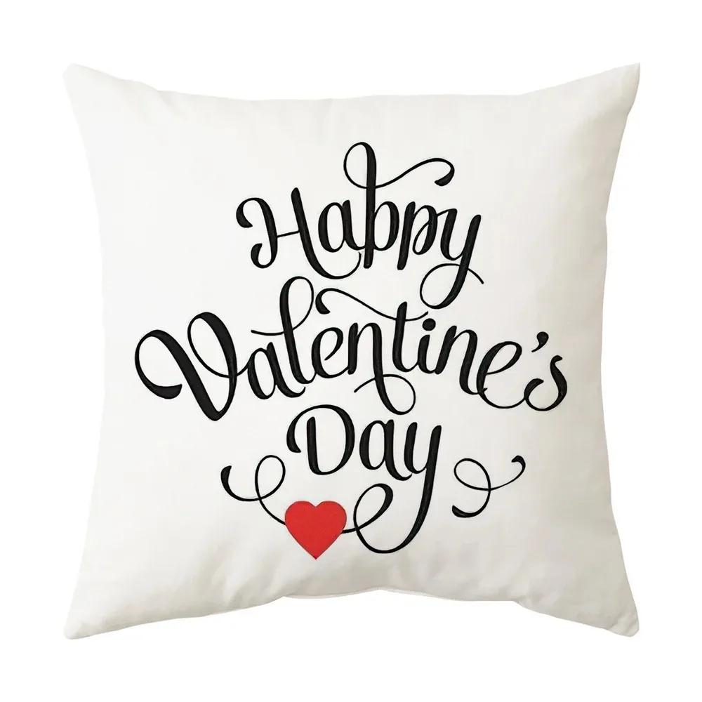 Office Sofa Car Cushion Cover English Confession Love Pattern Luxury Home Decoration Pillow Cover