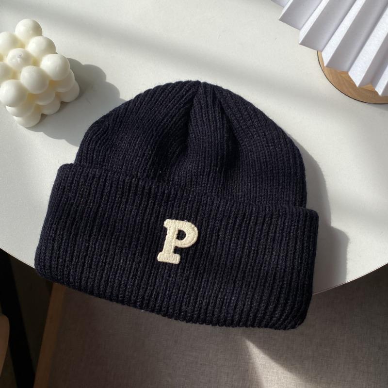 Versatile wool hat women's autumn and winter couple headband hat warm ear protection knitted cold hat men's tide