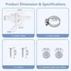 Stainless Steel water valve kit DIY Pedal flush Toilets valve for 385311641/Dometic