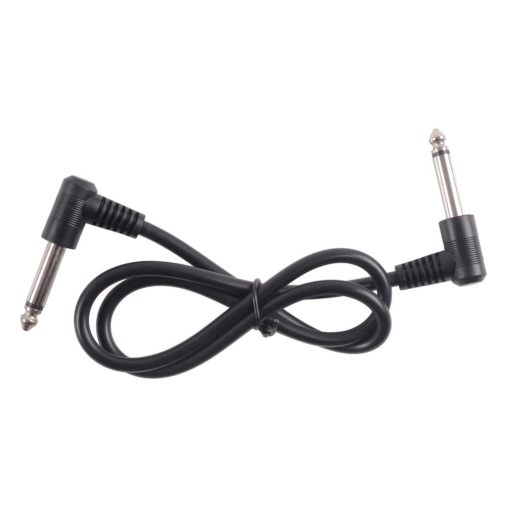 Guitar Cables Effect Pedal Cables 6.35mm 1/4” Connectors Guitar Pedal Instrument Cable For Electric Bass Speaker Amplifier