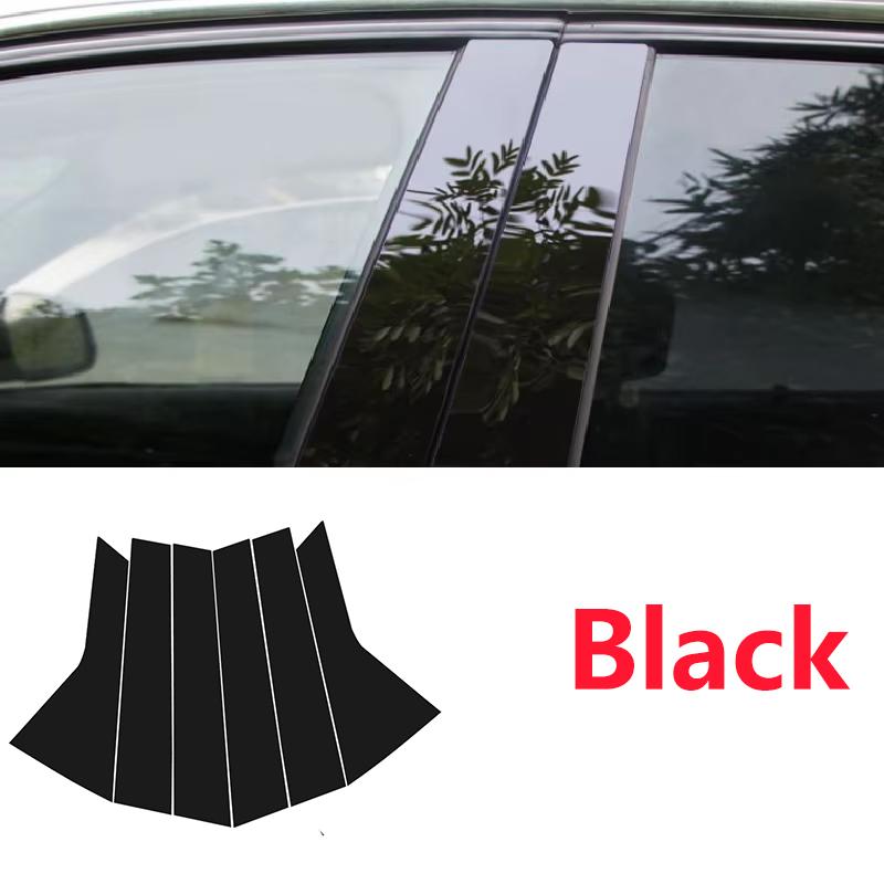 For Hyundai Tucson Accessories NX4   2024 LWB Window Trim Cover B C Pillar Posts Center Column Sticker Car Accessories
