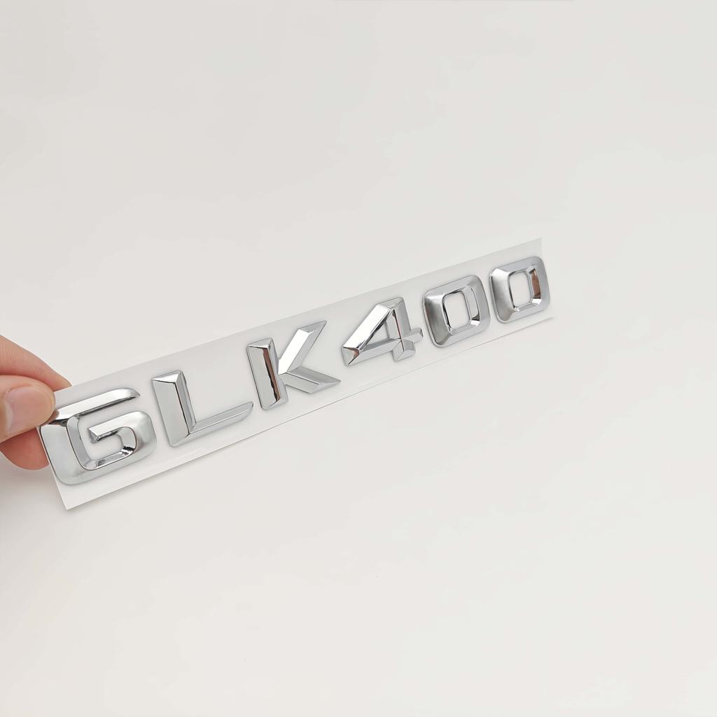 1pc 3d ABS GLK 260/300/350/400 Badge Sticker Car Rear Trunk Emblem Decal High-Quality Accessories