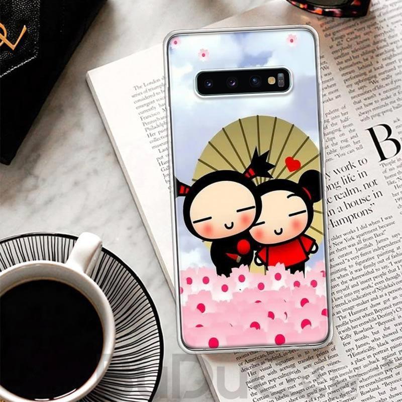 Cute Cartoon Pucca Garu Cover For Samsung Galaxy M12 M21 M30S M31 M32 Phone Case M51 M52 Note 20 Ultra 10 Plus 9 8 J4 J6 + J8 M1