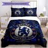 3pcs Duvet Cover Set (1*Duvet Cover + 2*Pillowcase, Without Core), Chelsea F.C Print Soft All‑Season Bedding Set, Home Bedroom Decor Gift