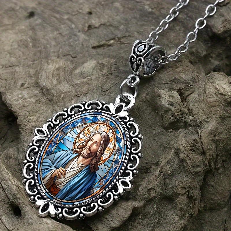 Pendant Elegant Pattern Oval Shape, Fashion Jewelry Necklace