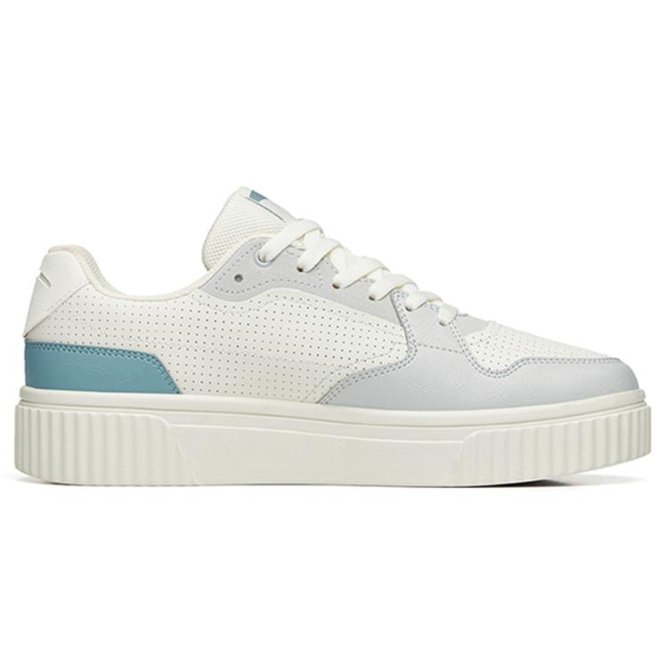 New Anta Life Collection Low Top Skateboard Shoes Men's White Gray 112238062-3