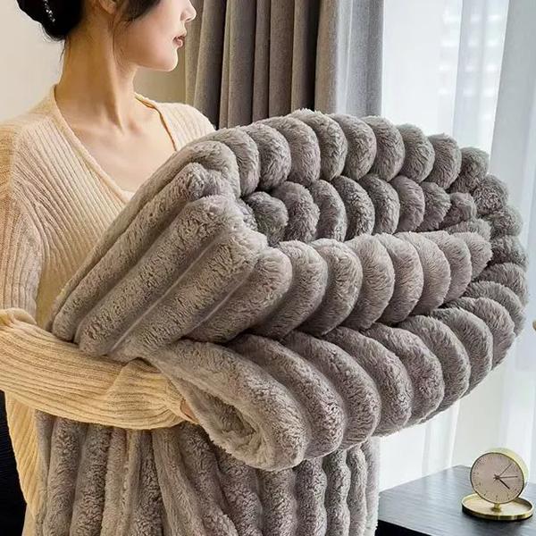 

WTEMPO Four-Season Household Solid Color Bedding Sleeping Blankets Single/Double Dormitory Non-Slip Blankets Large Size Soft Universal Blankets 120*200cm