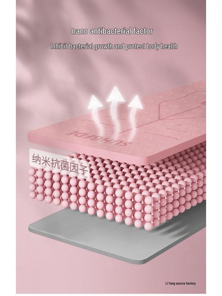 Ultra tichlá, protiskluzová, tlumící nárazy, silná podložka na jógu pro tanec a cvičení