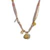 Personality Flower Scarf Chain Necklace Ethnic Style Ocean Series Necklace Nylon Rope Choker  Women