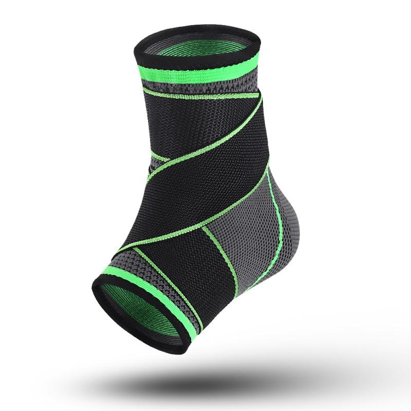 Ankle Support Brace Running Basketball Training Anti-Sprain Compression Wrap Breathable Spandex Sleeve Adults