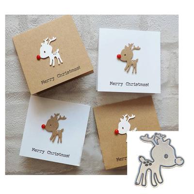 Weihnachts Elch Metall Stanzformen Klinge Stanzschablonen Stanzformen Prägeschablone für DIY Kartenherstellung Journaling Dekoration