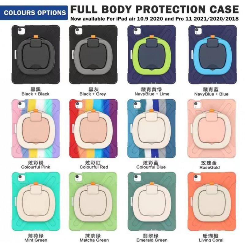 Rotating Wrist Strap Stand Case IPad 9.7 Inch Air Air2 PC Hard Shell With Shockproof Anti-Slip Grip