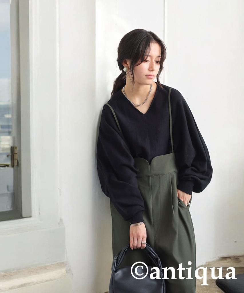 antiqua Dolman Knit Long One Size Black Women's Top, Sleeve, PN-00496, 05,