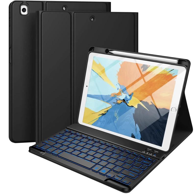 IPad Air 4/5 10.9 Inch Bluetooth Keyboard Case With Pen Slot TPU Cover Stand Sleep Function Anti-Shock