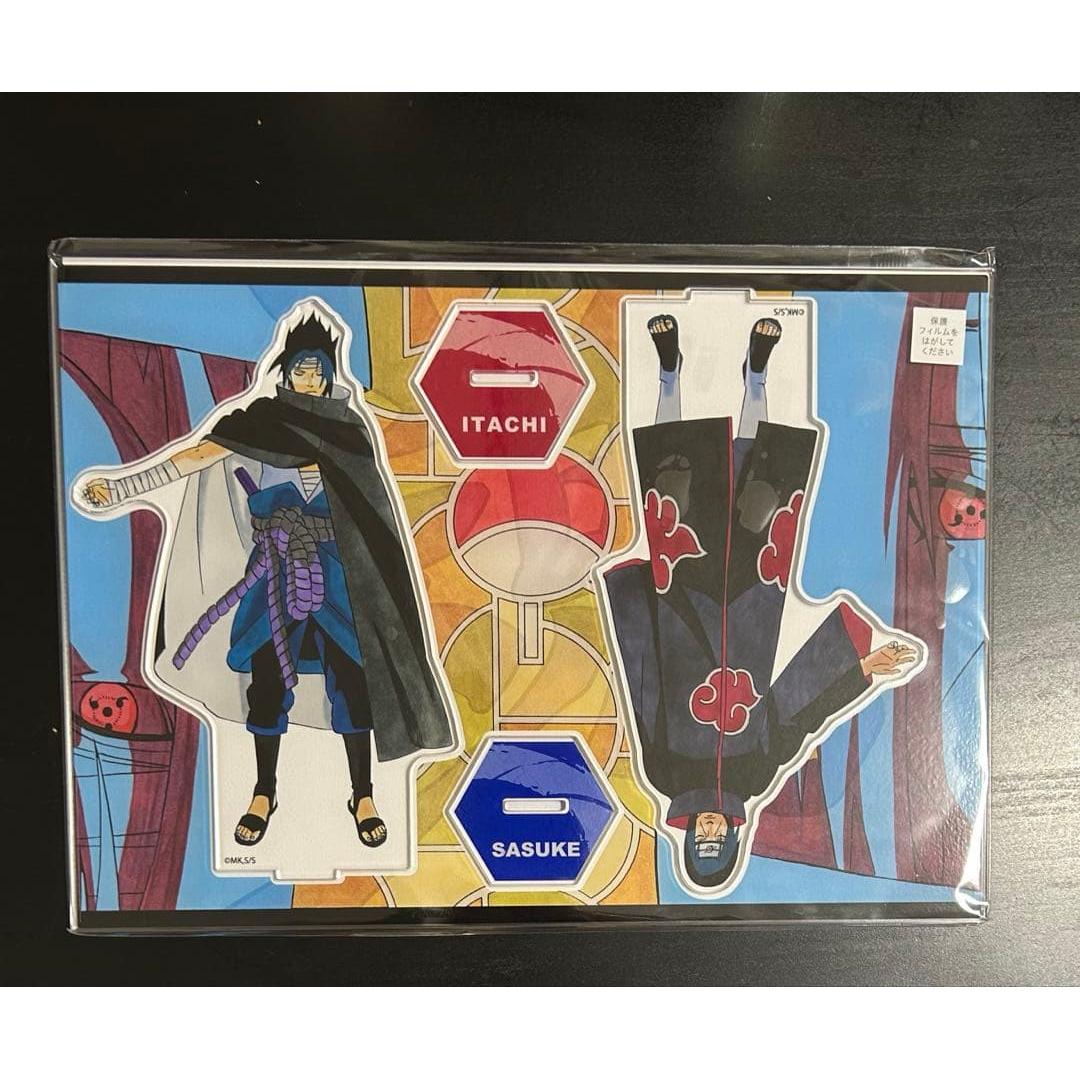 Used Jump Shop Jimbocho Acrylic Stand NARUTO Sasuke Itachi