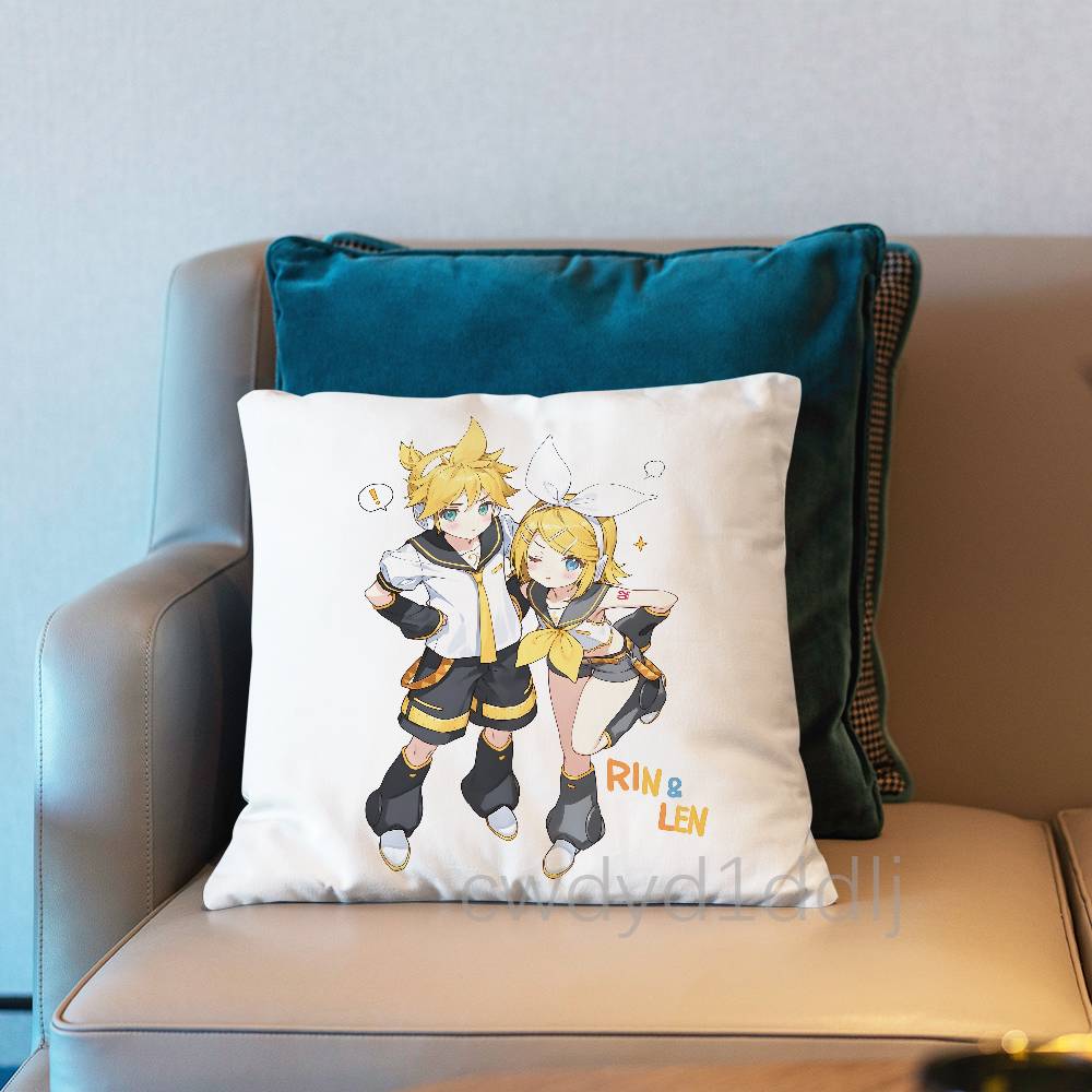 

KKagaminees Rin Len 02 Pillowcases Cute Funny Pillow Case For Wedding Party Home Decor Comfy Pillow Cover 30x30cm