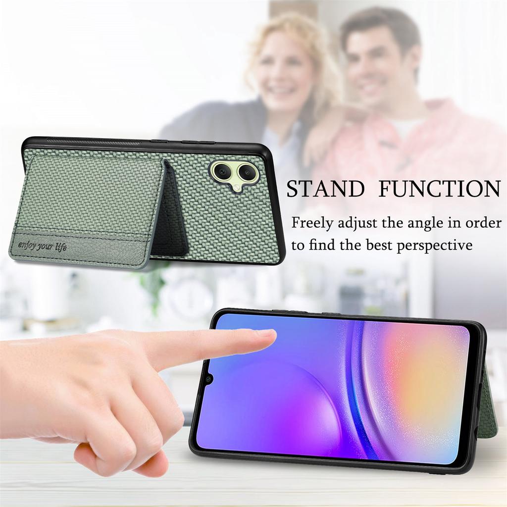 For Samsung Galaxy A05 4G Case Kickstand Card Slots Leather+PC+TPU Phone Cover