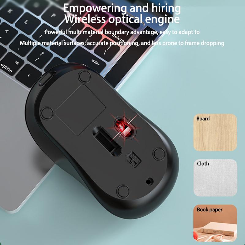 Wireless Gaming 2.4Ghz Bluetooth Mouse Dual Mode Rechargeable Type-C Mouse Silent Ergonomic Mice For Pc Laptop E-Sports Gamer