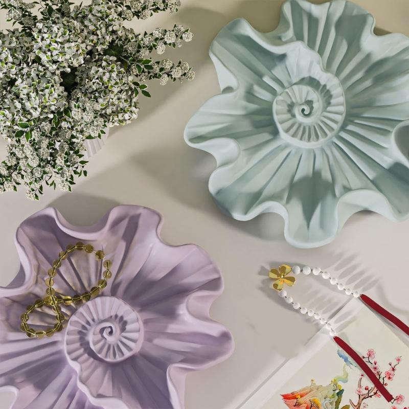 Creative Silicone Mold Jewelry Tray Moulds Helical Shape Silicone Texture Handmade Molds Perfect for Home Decorating