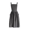 Korean-Japanese Academy Style Barista Apron: Pure Cotton Artistic Workwear for Restaurant & Florist Staff