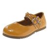 Girls' Retro Single Shoes for Children, Round Toe, Soft Sole, Versatile Style