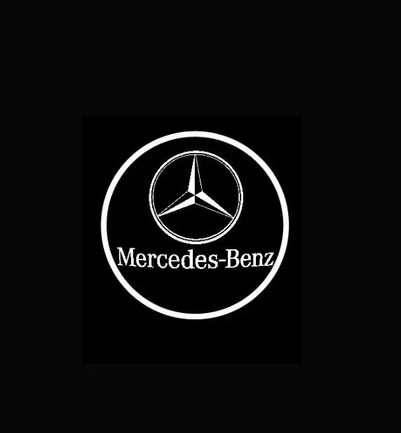 C200 E200 Für Mercedes Benz 2 Stück/Set Autotürlicht Laser Logo Dekor Projektionslampe Mercedes Benz A B C M ML GLA GLS E-Klasse