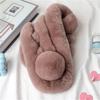 Unisex Faux Rex Rabbit Fur Snood: Cozy Korean Style Plush Neck Warmer for Winter
