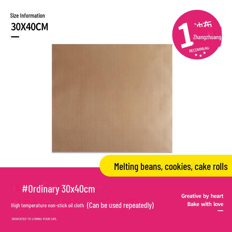 Vysokoteplotně odolný nepřilnavý pečicí papír pro opakované použití