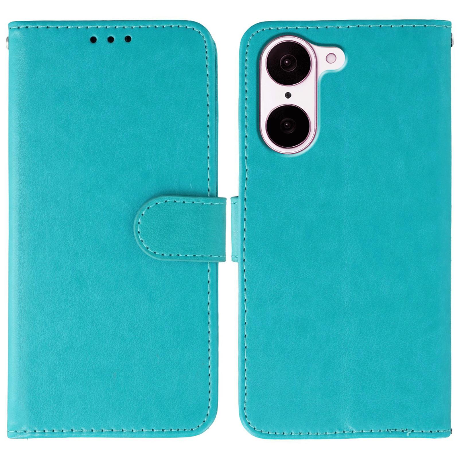 

For OnePlus Nord CE5 5G Case PU Leather Flip Wallet Phone Cover with Strap Blue