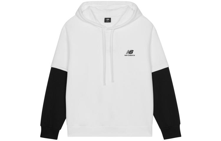 New Balance Sweatshirts Unisex White Hooded Moderate Regular AMT13342-SST S