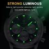 POEDAGAR Luxus Herrenuhr Hohe Qualität Wasserdicht Chronograph Leuchtende Armbanduhr Leder Quarz Uhren Lässige Uhr