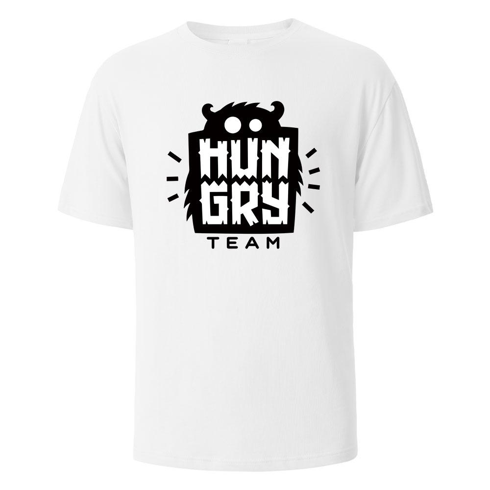 Funny HipHop Hungry Printing Tshirt For Men Wowen 100 Cotton Summer Breathable Tops Oneck Oversize Basic Tees Mens Clothing