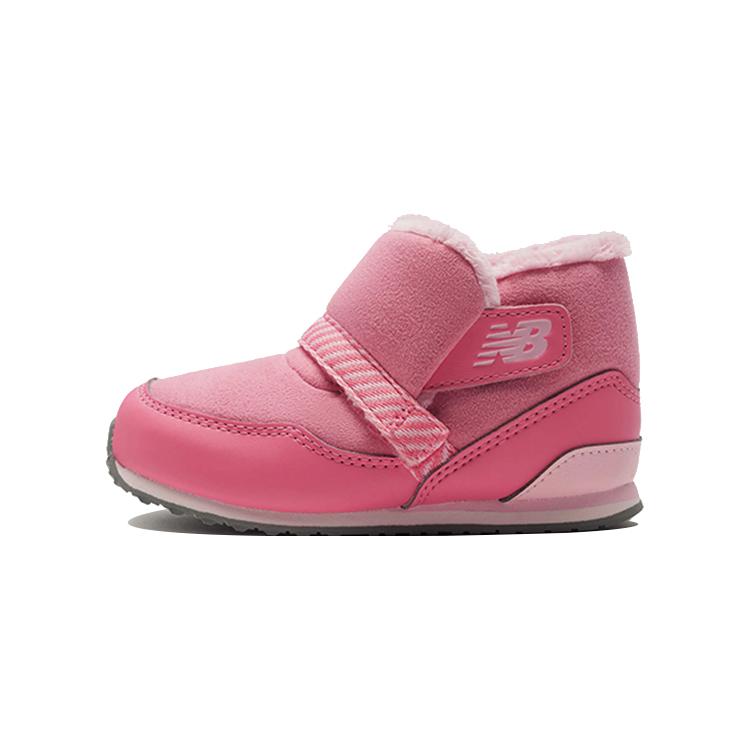 

New Balance Нескользящая амортизация Износостойкие Теплые Кроссовки Средней Высоты Розовые Для Младенцев И Малышей 27.5
