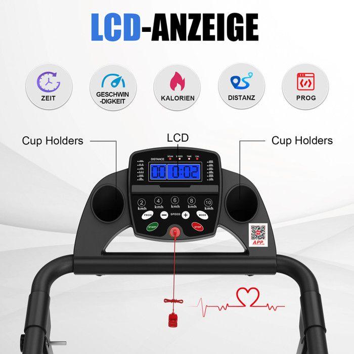 Tapis de course - NEWTRAL - 2-en-1 - 120 kg - 12+3 modes - Pliable et connecté