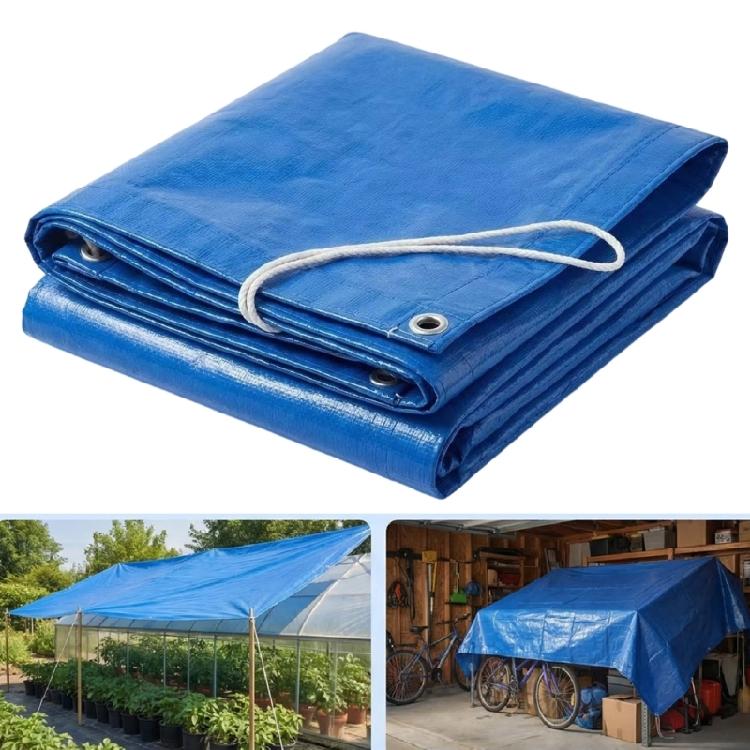 Plastic Woven Fabric Any Weather Protective Tarps Folding Sunshade Cloth Suitable for Picnics Hiking and Beach