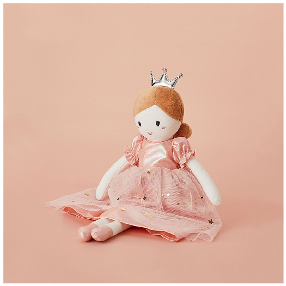Nortic Style Princess Stuffed Doll Ballet Shoes Pink Dress Doll Girl Soft Plush Toy  Birthday Gift