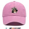Pc Quirky Grinning Raccoon Print Baseball Cap Trendy Street HipHop Hat Individual Fashion Versatile Unisex Adjustable Duckbi
